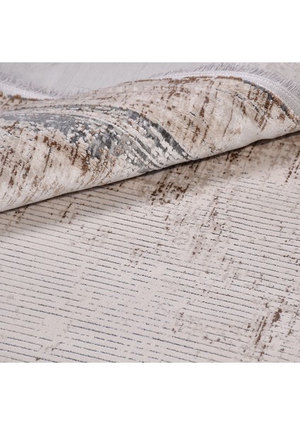 Çerçeveli Krem Viskon Dikdörtgen Modern Desenli Akrilik Hav Vermeyen Leke Tutmayan Kolay Temizlenen Yumuşak Makine Salon Yolluk Mutfak Halı fırsatları