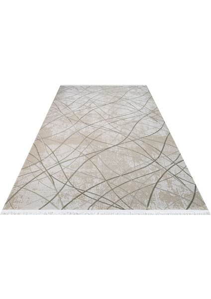 Evelyn Geometrik Gri Akrilik Dikdörtgen Modern Desenli Akrilik Hav Vermeyen Leke Tutmayan Kolay Temizlenen Yumuşak Makine Salon Yolluk Mutfak Halı modelleri