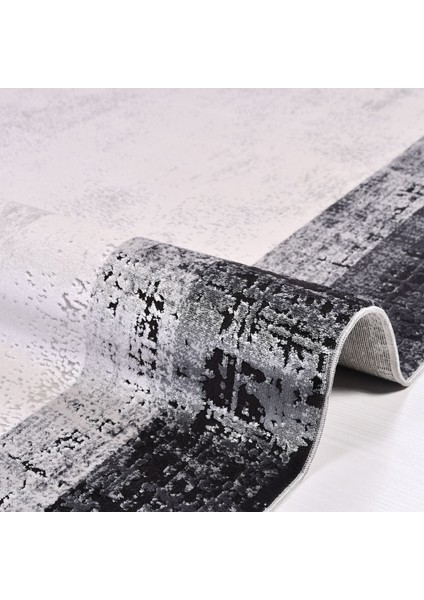 Haven Çerçeveli Antrasit Pamuk Dikdörtgen Modern Desenli Akrilik Hav Vermeyen Leke Tutmayan Kolay Temizlenen Yumuşak Makine Salon Yolluk Mutfak Halı fiyatları