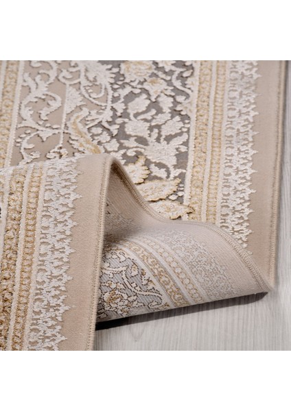 Klasik Bej Viskon Dikdörtgen Modern Desenli Akrilik Hav Vermeyen Leke Tutmayan Kolay Temizlenen Yumuşak Makine Salon Yolluk Mutfak Halı fiyatları