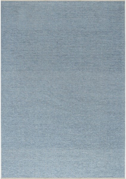 Exton Mavi Düz Etnik Modern Desenli Akrilik Hav Vermeyen Leke Tutmayan Kolay Temizlenen Yumuşak Makine Salon Yolluk Mutfak Halı