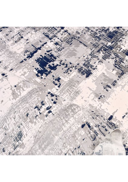 Zariah Modern Gri Akrilik Kare Modern Desenli Akrilik Hav Vermeyen Leke Tutmayan Kolay Temizlenen Yumuşak Makine Salon Yolluk Mutfak Halı modelleri