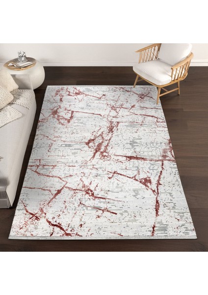 Bordo Modern Etnik Desenli Pamuk Makinada Yıkanabilir Hav Toz Vermez Leke Tutmayan Kaymaz Taban Dijital Makine Baskı Salon Yolluk Mutfak Halı modelleri