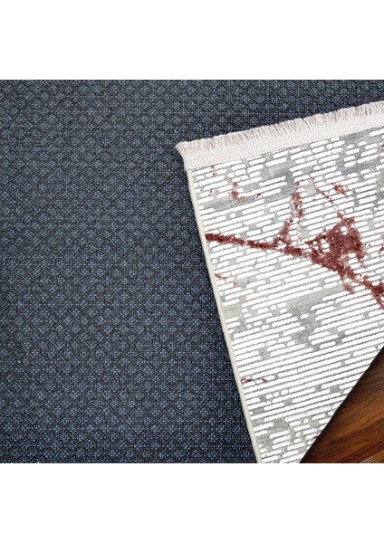 Bordo Modern Etnik Desenli Pamuk Makinada Yıkanabilir Hav Toz Vermez Leke Tutmayan Kaymaz Taban Dijital Makine Baskı Salon Yolluk Mutfak Halı indirimleri