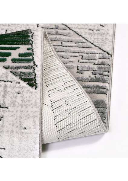 Cora Geometrik Gri Pamuk Dikdörtgen Modern Desenli Akrilik Hav Vermeyen Leke Tutmayan Kolay Temizlenen Yumuşak Makine Salon Yolluk Mutfak Halı indirimleri