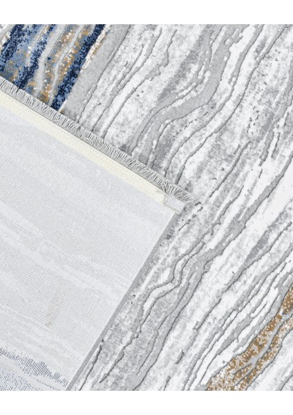 Oakley Çizgili Gri Yün Dikdörtgen Modern Desenli Akrilik Hav Vermeyen Leke Tutmayan Kolay Temizlenen Yumuşak Makine Salon Yolluk Mutfak Halı indirimleri