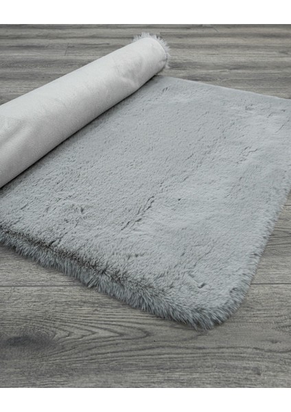 Trent Düz Gri Polyester Dikdörtgen Modern Desenli Akrilik Hav Vermeyen Leke Tutmayan Kolay Temizlenen Yumuşak Makine Salon Yolluk Mutfak Halı indirimleri