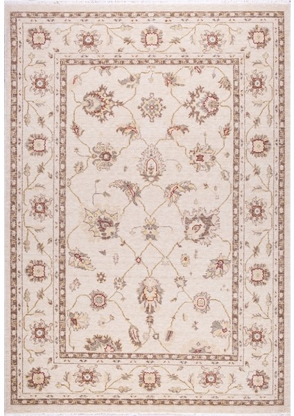 Keyston Çerçeveli Bej Bambu Dikdörtgen Modern Desenli Akrilik Hav Vermeyen Leke Tutmayan Kolay Temizlenen Yumuşak Makine Salon Yolluk Mutfak Halı