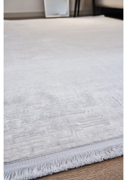 Vennie Gri Düz Etnik Modern Desenli Viskon Hav Vermeyen Leke Tutmayan Kolay Temizlenen Yumuşak Makine Salon Yolluk Mutfak Halı modelleri