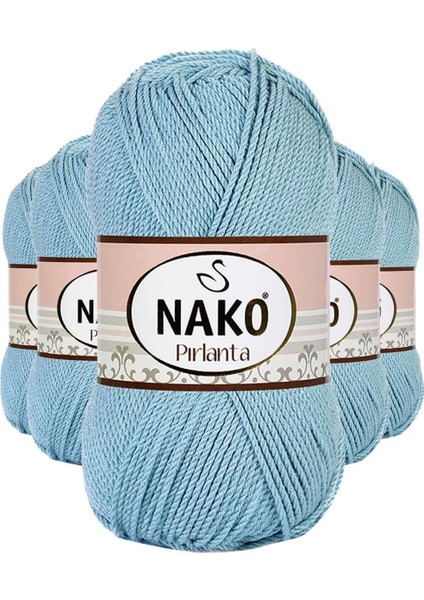 5 Adet Pırlanta Amigurumi El Örgü Ipi Yünü Azur 10482