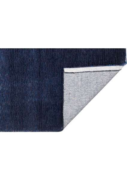 San Severo Modern Lacivert Yün Dikdörtgen El Dokuma indirimleri