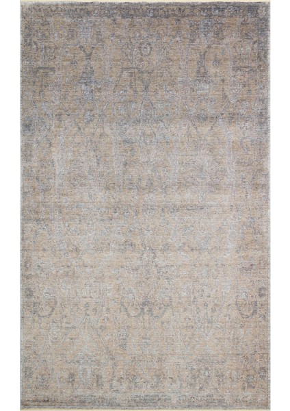 Richmond Eskitme Bej Modern Desenli Akrilik Hav Vermeyen Leke Tutmayan Kolay Temizlenen Yumuşak El Dokuma Salon Yolluk Halı