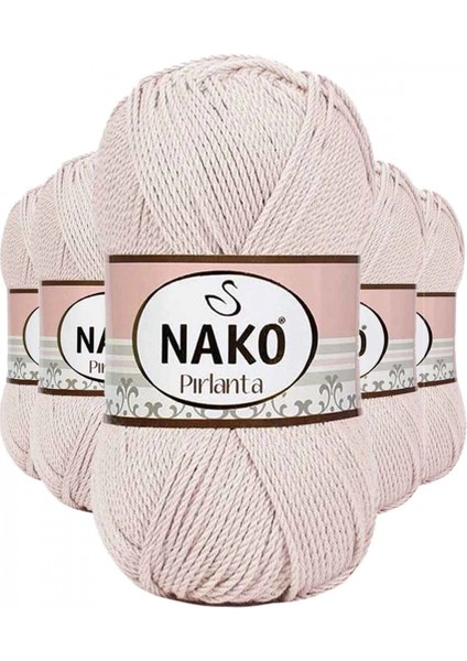 5 Adet Pırlanta Amigurumi El Örgü Ipi Yünü Bal Köpüğü 10889