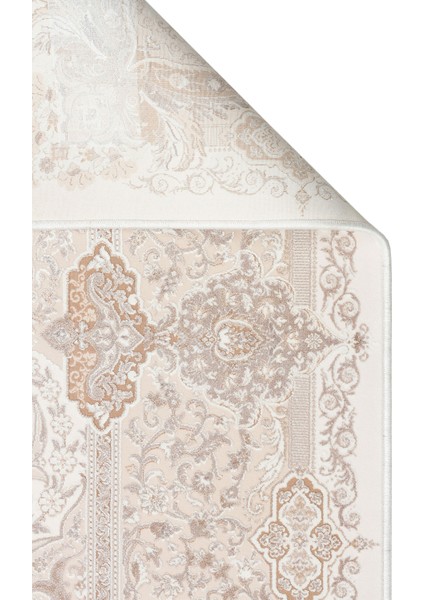 Kiran Göbekli Bej Akrilik Dikdörtgen Modern Desenli Akrilik Hav Vermeyen Leke Tutmayan Kolay Temizlenen Yumuşak Makine Salon Yolluk Mutfak Halı fiyatları