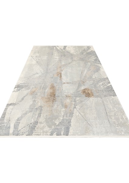 Nisha Modern Gold Akrilik Dikdörtgen Modern Desenli Akrilik Hav Vermeyen Leke Tutmayan Kolay Temizlenen Yumuşak Makine Salon Yolluk Mutfak Halı