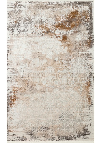 Natasha Modern Gri Akrilik Dikdörtgen Modern Desenli Akrilik Hav Vermeyen Leke Tutmayan Kolay Temizlenen Yumuşak Makine Salon Yolluk Mutfak Halı