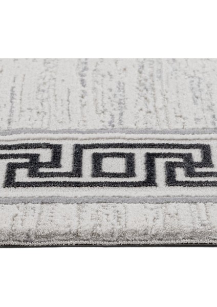 Latoia Çerçeveli Antrasit Polyester Dikdörtgen Modern Desenli Akrilik Hav Vermeyen Leke Tutmayan Kolay Temizlenen Yumuşak Makine Salon Yolluk Mutfak Halı modelleri