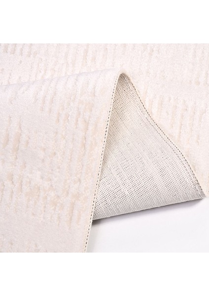 Harley Krem Çizgili Etnik Modern Desenli Akrilik Hav Vermeyen Leke Tutmayan Kolay Temizlenen Yumuşak Makine Salon Yolluk Mutfak Halı fırsatları