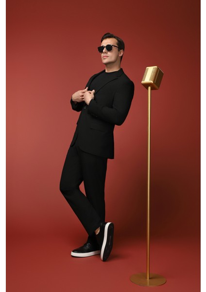 Slim Fit Dar Kesim Klasik Takım Elbise