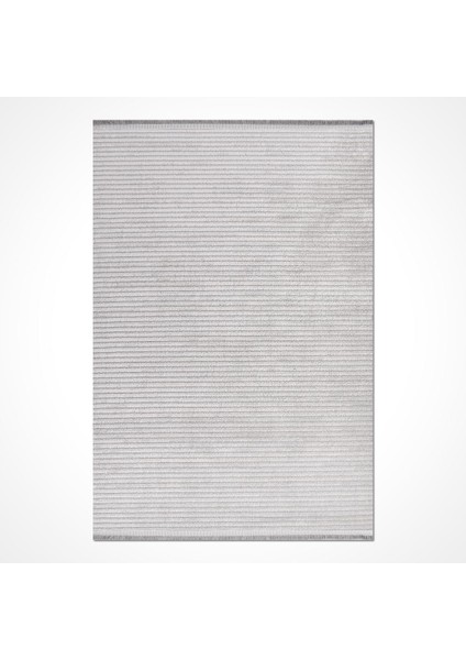 Palmer Gri Çizgili Etnik Modern Desenli Akrilik Hav Vermeyen Leke Tutmayan Kolay Temizlenen Yumuşak Makine Salon Yolluk Mutfak Halı