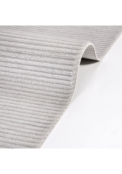 Palmer Gri Çizgili Etnik Modern Desenli Akrilik Hav Vermeyen Leke Tutmayan Kolay Temizlenen Yumuşak Makine Salon Yolluk Mutfak Halı fırsatları