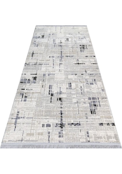 Bright Modern Gri Akrilik Dikdörtgen Modern Desenli Akrilik Hav Vermeyen Leke Tutmayan Kolay Temizlenen Yumuşak Makine Salon Yolluk Mutfak Halı indirimleri