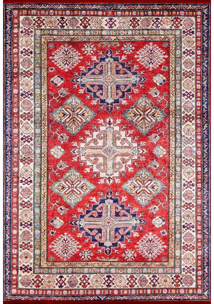 Miçurinsk Kırmızı Modern Etnik Desenli Makinada Yıkanabilir Hav Toz Vermez Leke Tutmayan Kaymaz Taban Dijital Makine Baskı Salon Yolluk Mutfak Halı