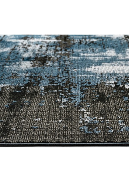 Sirsa Modern Mavi Akrilik Dikdörtgen Modern Desenli Akrilik Hav Vermeyen Leke Tutmayan Kolay Temizlenen Yumuşak Makine Salon Yolluk Mutfak Halı fiyatları