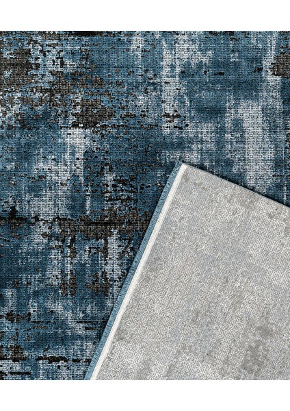 Sirsa Modern Mavi Akrilik Dikdörtgen Modern Desenli Akrilik Hav Vermeyen Leke Tutmayan Kolay Temizlenen Yumuşak Makine Salon Yolluk Mutfak Halı modelleri