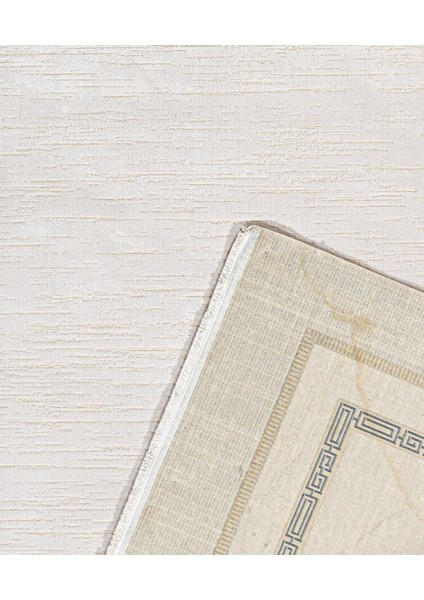 Tumkur Çerçeveli Krem Akrilik Dikdörtgen Modern Desenli Akrilik Hav Vermeyen Leke Tutmayan Kolay Temizlenen Yumuşak Makine Salon Yolluk Mutfak Halı modelleri