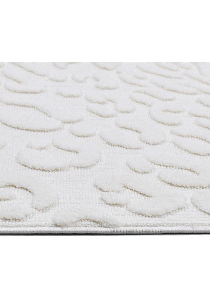 Spruce Beyaz Geometrik Etnik Modern Desenli Hav Vermeyen Leke Tutmayan Kolay Temizlenen Yumuşak Makine Salon Yolluk Mutfak Halı modelleri