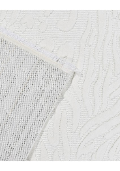 Spruce Beyaz Geometrik Etnik Modern Desenli Hav Vermeyen Leke Tutmayan Kolay Temizlenen Yumuşak Makine Salon Yolluk Mutfak Halı fırsatları