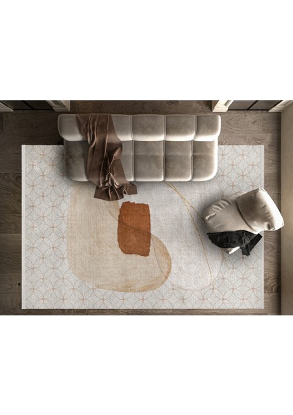 Modern Gri Pamuk Dikdörtgen Modern Desenli Pamuk Makinada Yıkanabilir Hav Toz Vermez Leke Tutmayan Kaymaz Taban Dijital Makine Baskı Salon Yolluk Mutfak Halı fiyatları