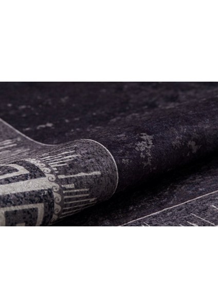 Podolsk Mor Çerçeveli Etnik Modern Desenli Makinada Yıkanabilir Hav Toz Vermez Leke Tutmayan Kaymaz Taban Dijital Makine Baskı Salon Yolluk Mutfak Halı fırsatları