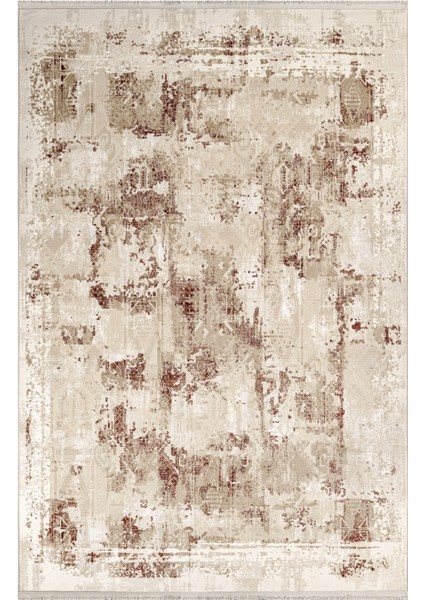 Kaithal Modern Bej Akrilik Dikdörtgen Modern Desenli Akrilik Hav Vermeyen Leke Tutmayan Kolay Temizlenen Yumuşak Makine Salon Yolluk Mutfak Halı