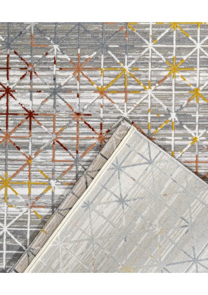 Allegra Geometrik Gri Akrilik Dikdörtgen Modern Desenli Akrilik Hav Vermeyen Leke Tutmayan Kolay Temizlenen Yumuşak Makine Salon Yolluk Mutfak Halı fiyatları