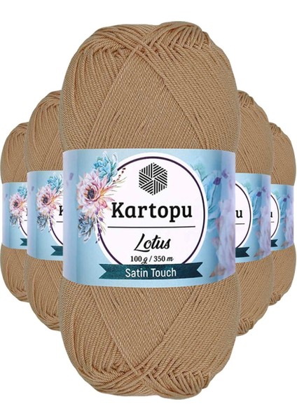 5 Adet Lotus Bikini Büstiyer Bluz Örgü Ipi K837 Ten