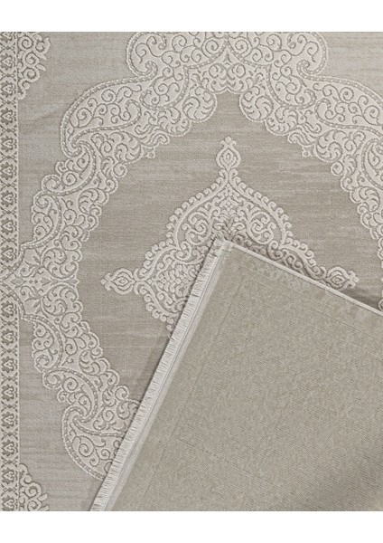 Dalia Klasik Krem Akrilik Daire Modern Desenli Akrilik Hav Vermeyen Leke Tutmayan Kolay Temizlenen Yumuşak Makine Salon Yolluk Mutfak Halı modelleri