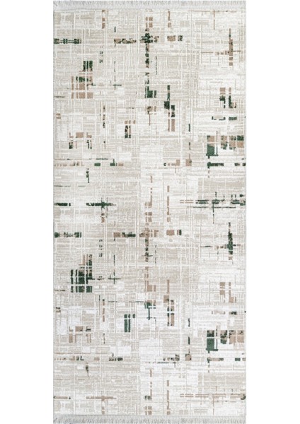 Mudgee Modern Krem Akrilik Dikdörtgen Modern Desenli Akrilik Hav Vermeyen Leke Tutmayan Kolay Temizlenen Yumuşak Makine Salon Yolluk Mutfak Halı