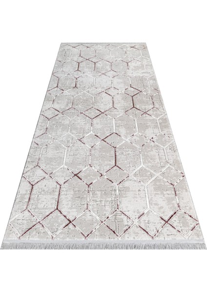 Darcy Geometrik Gri Akrilik Dikdörtgen Modern Desenli Akrilik Hav Vermeyen Leke Tutmayan Kolay Temizlenen Yumuşak Makine Salon Yolluk Mutfak Halı indirimleri