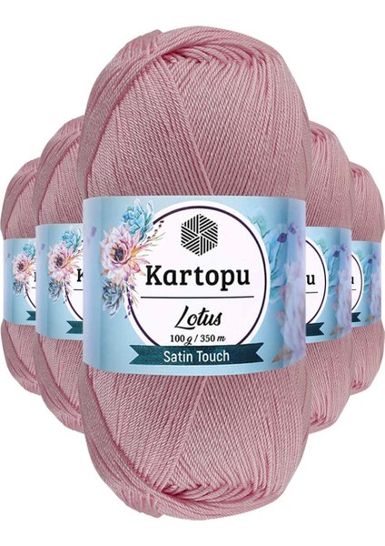 5 Adet Lotus Bikini Büstiyer Bluz Örgü Ipi K768 Açık Pembe