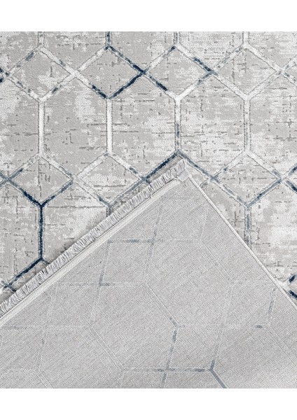 Anglesea Geometrik Gri Akrilik Dikdörtgen Modern Desenli Akrilik Hav Vermeyen Leke Tutmayan Kolay Temizlenen Yumuşak Makine Salon Yolluk Mutfak Halı modelleri