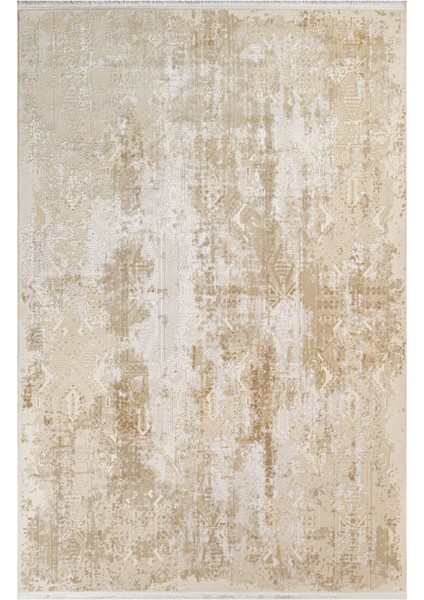 Mangrol Modern Bej Akrilik Dikdörtgen Modern Desenli Akrilik Hav Vermeyen Leke Tutmayan Kolay Temizlenen Yumuşak Makine Salon Yolluk Mutfak Halı