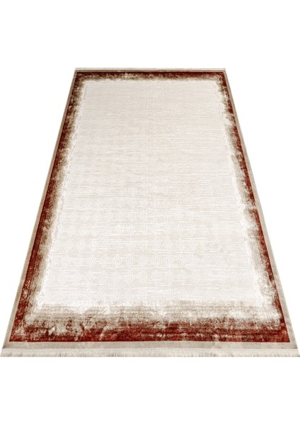 Haldwani Çerçeveli Krem Akrilik Dikdörtgen Modern Desenli Akrilik Hav Vermeyen Leke Tutmayan Kolay Temizlenen Yumuşak Makine Salon Yolluk Mutfak Halı fırsatları