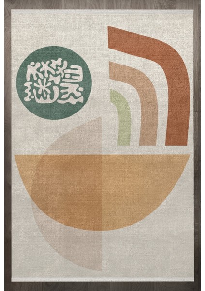 Modern Beyaz Pamuk Dikdörtgen Modern Desenli Pamuk Makinada Yıkanabilir Hav Toz Vermez Leke Tutmayan Kaymaz Taban Dijital Makine Baskı Salon Yolluk Mutfak Halı