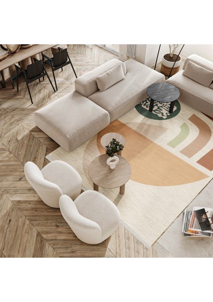 Modern Beyaz Pamuk Dikdörtgen Modern Desenli Pamuk Makinada Yıkanabilir Hav Toz Vermez Leke Tutmayan Kaymaz Taban Dijital Makine Baskı Salon Yolluk Mutfak Halı fırsatları