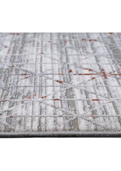 Wren Geometrik Gri Akrilik Kare Modern Desenli Akrilik Hav Vermeyen Leke Tutmayan Kolay Temizlenen Yumuşak Makine Salon Yolluk Mutfak Halı modelleri