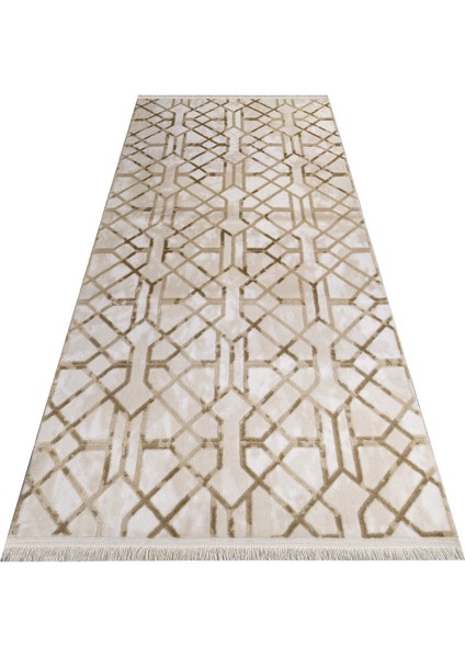 Chikmagalur Geometrik Bej Pamuk Dikdörtgen Modern Desenli Akrilik Hav Vermeyen Leke Tutmayan Kolay Temizlenen Yumuşak Makine Salon Yolluk Mutfak Halı indirimleri