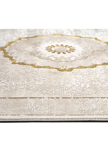 Malout Klasik Krem Akrilik Dikdörtgen Modern Desenli Akrilik Hav Vermeyen Leke Tutmayan Kolay Temizlenen Yumuşak Makine Salon Yolluk Mutfak Halı fiyatları