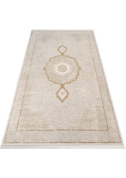 Malout Klasik Krem Akrilik Dikdörtgen Modern Desenli Akrilik Hav Vermeyen Leke Tutmayan Kolay Temizlenen Yumuşak Makine Salon Yolluk Mutfak Halı fırsatları